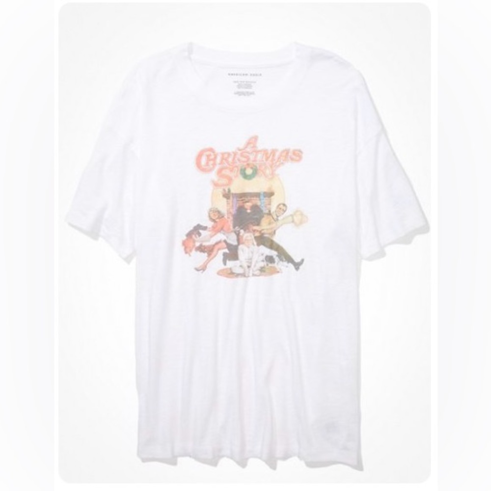 NWT!!  American Eagle Oversized A Christmas Story Graphic T-Shirt Sz M